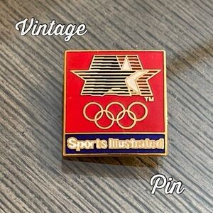 Vintage Sports Illustrated 1980 Olympic Lapel Pin 
Enamel Pin